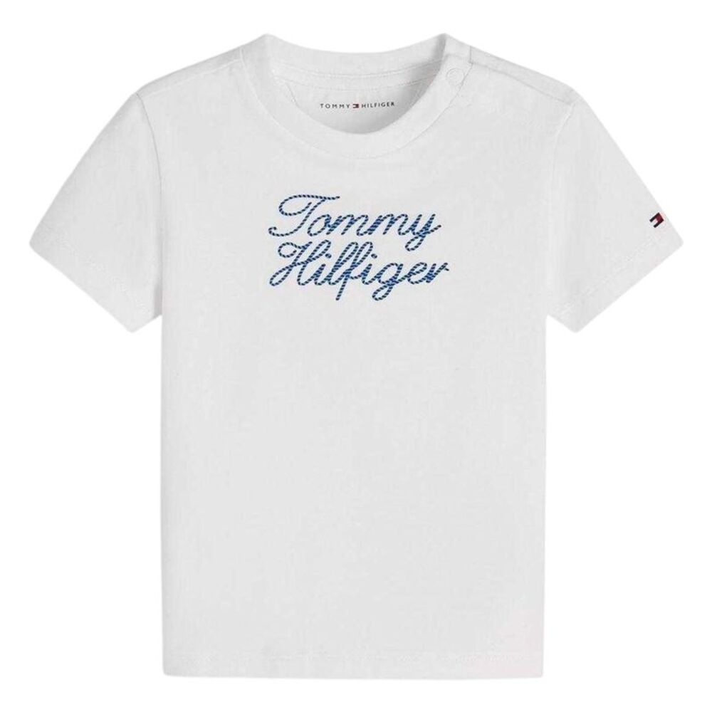 Tommy Hilfiger Childrens/Kids Rope Detail T-Shirt / White
